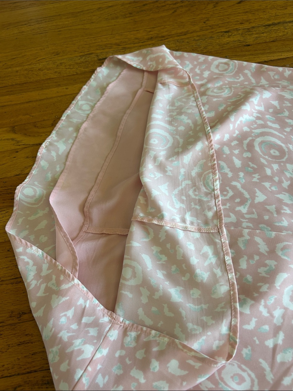 Forever 21 Pink Patterned Slip Mini Dress Size Medium - Picture 8 of 8